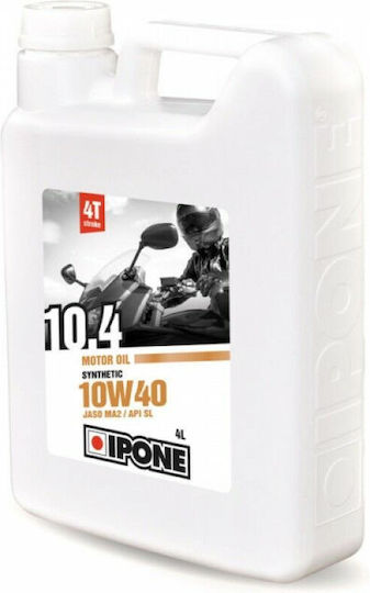 Ipone 10.4 Semi-synthetic Motorcycle Oil for Four-Stroke Engines 10W-40 4lt