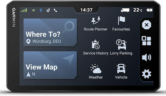 Garmin 6.95" Display GPS Device Dezl Lgv720 with Bluetooth / USB and Card Slot