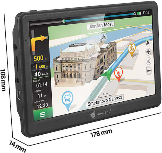 Navitel 7" Display GPS Device with USB and Card Slot