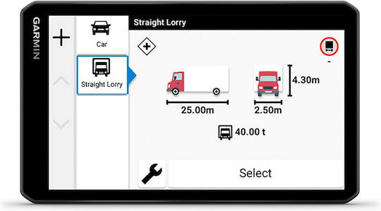 Garmin 6.95" Display GPS Device Dezl Lgv720 with Bluetooth / USB and Card Slot
