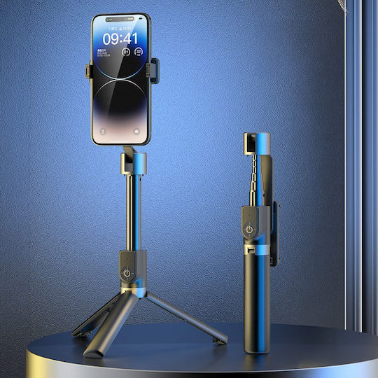 Dudao F18 Selfie Stick with Bluetooth Remote Control Black