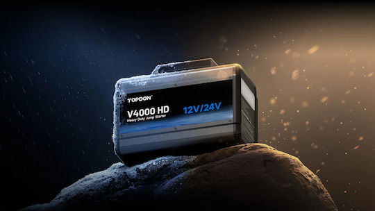 Topdon V4000 HD Φορητός Εκκινητής Μπαταρίας Αυτοκινήτου 4000A με Φακό 12/24V