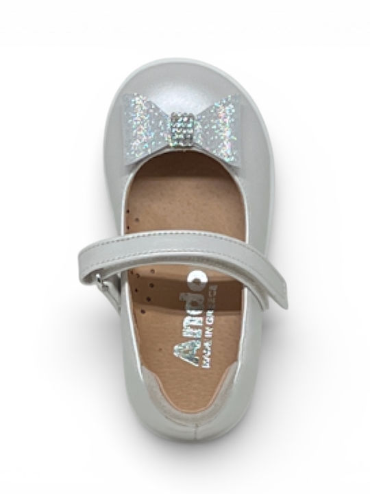 Kinder Pumps & Ballerinas mit Bügel- und Schleifenverschluss Silber