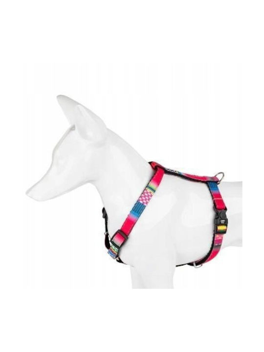Dog Harness Mosaic Pattern 10mm/40cm Pink Dog Harness Mosaic Pattern 10mm/40cm Pink