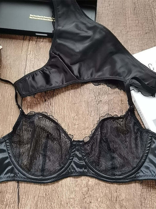 Dyana Underwear Set Bra With Brazil Black
