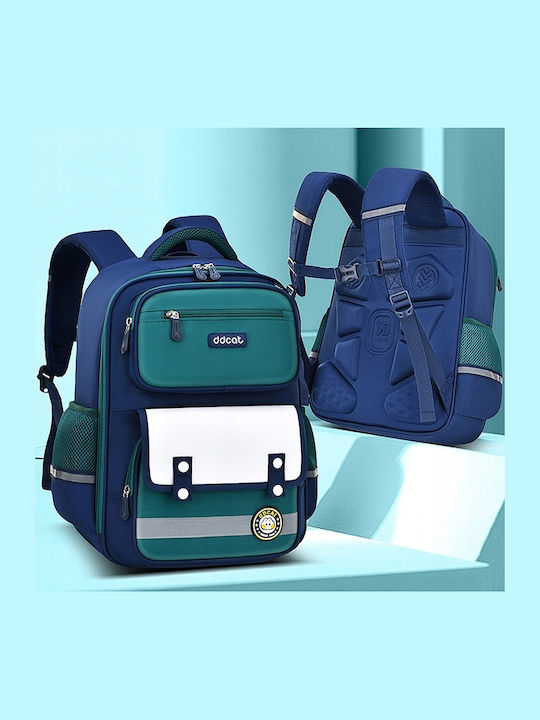 Schulranzen Rucksack Blau mit Flaschenhalter 30 Liter