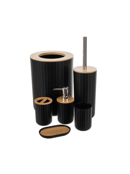 Set Accesorii Baie Plastic Negru