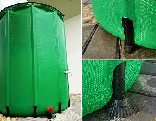 Rezervor Plastic de Apă / Combustibil Cilindric Vertical 100l Verde