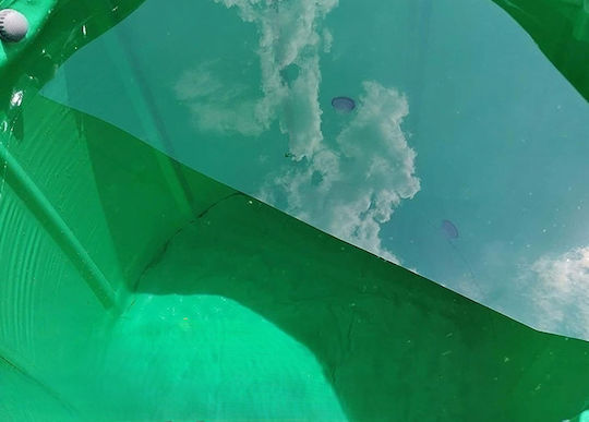 Rezervor Plastic de Apă / Combustibil Cilindric Vertical 100l Verde