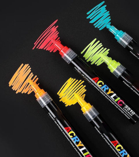 Markeri Acrilici Multicolor 0.4mm Set 12 Bucăți