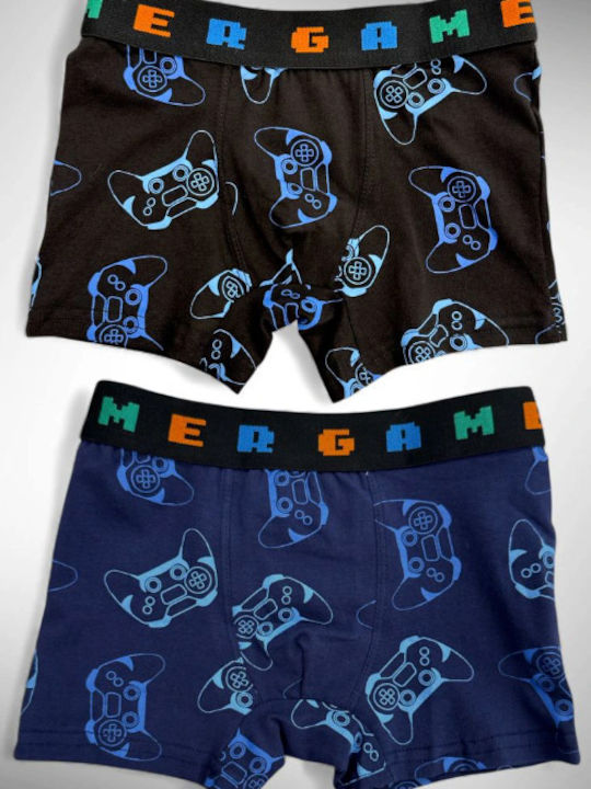 IDER Set Kids Blue Black Boxers 2 Pieces