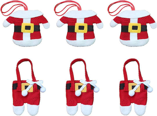 Set Christmas Case for Cutlery Santa Clauses 6 Pieces
