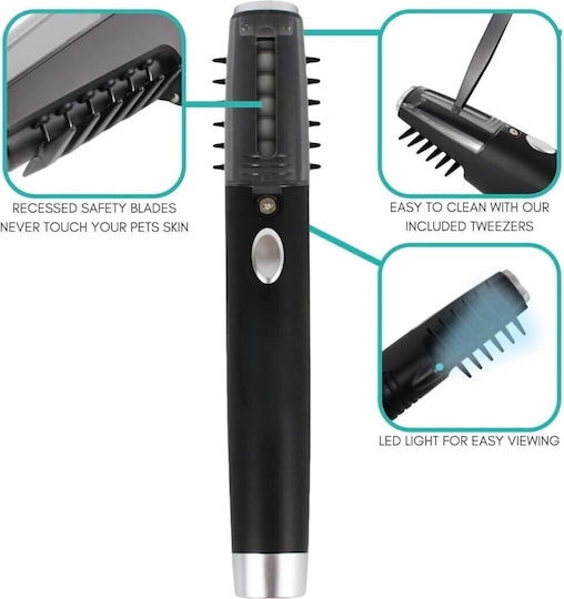 Pieptene Electric Pentru Îngrijirea Blănii Câinilor Negru