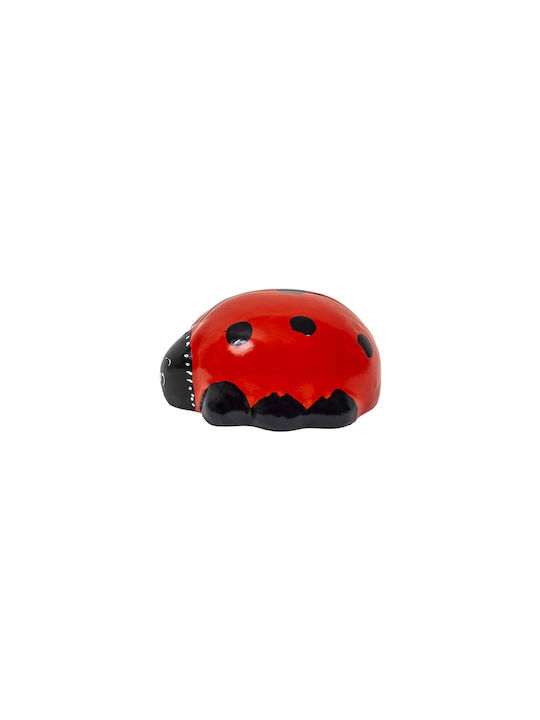 Garden Decoration Ceramic Ladybug Design Height 8cm Length 14cm Ext 10209