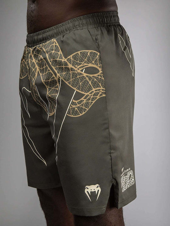 Training Shorts Venum Serpenti Khaki Bronze Ivory