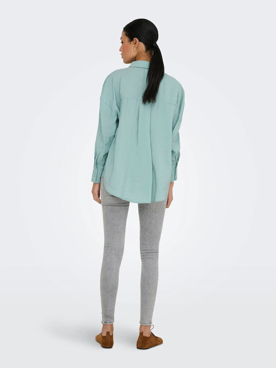 Long Sleeve Women's Shirt Turquoise