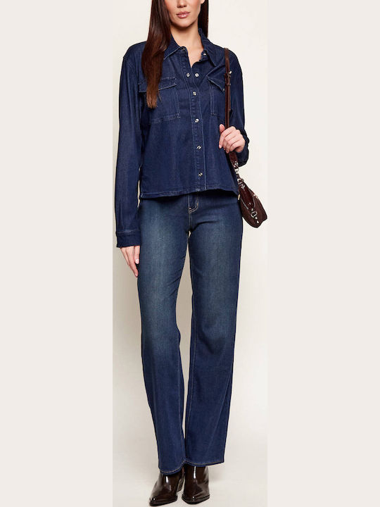 Long Sleeve Women's Shirt Blue