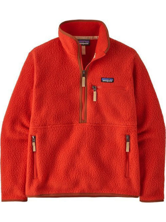 Χειμερινή Γυναικεία Fleece Μπλούζα Μακρυμάνικη Κόκκινη
