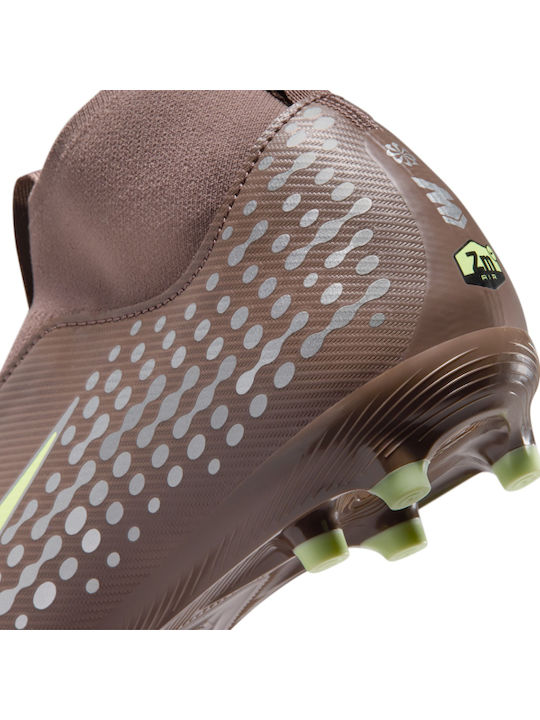 Mercurial Superfly 10 Academy Kylian Mbappé FG Kids Soccer Cleats & Shoes Molded Brown