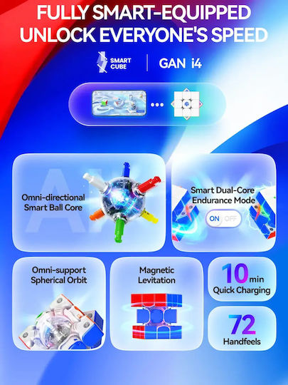 Gancube Μαγνητικός Κύβος Ταχύτητας 3x3 για 12 Ετών