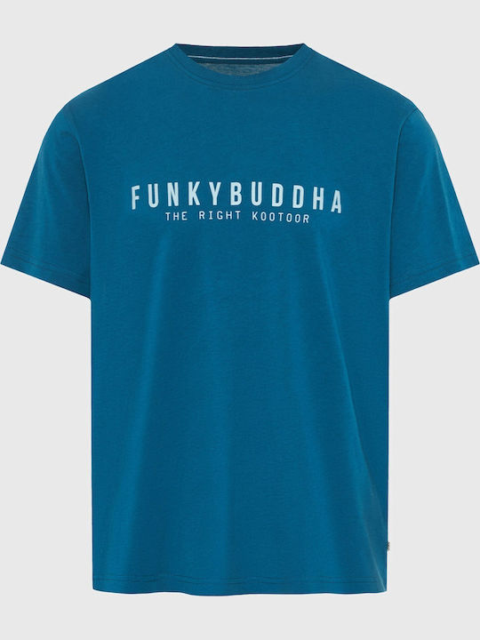 Funky Buddha T-shirt Πετρόλ