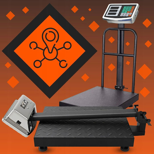 Elektronische Plattformwaage mit Turm mit Maximalgewicht 150kg und Präzision der Messung 50gr