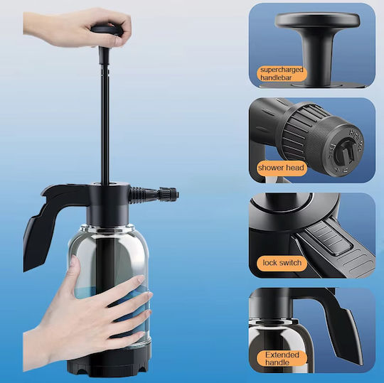 Pulverizator cu Presiune cu Capacitate de 2l în Culoare Neagră