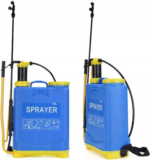 Rückenspritze mit Gewicht 16lt 4bar in Blau Farbe