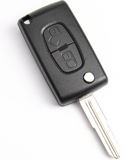 Carcasă Cheie Auto cu Lamă cu 2 Butoane pentru Citroen