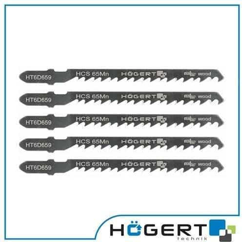 Set 5 Stichsägeblätter Elektrische Säge Hogert 6tpi 100mm Ht6d659