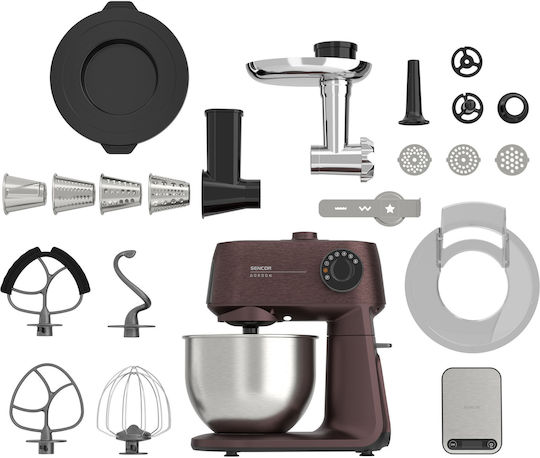 Sencor Stm Stand Mixer 1500W with Stainless Bowl 5.5lt