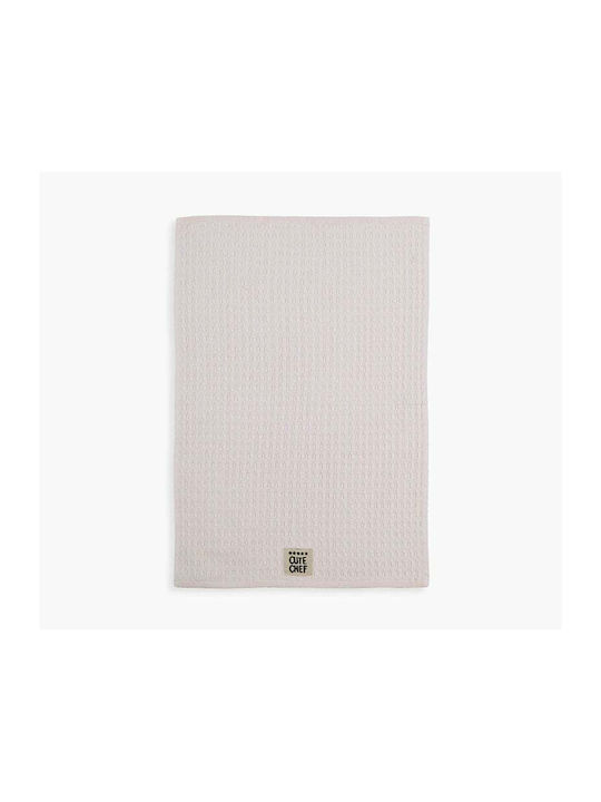 Nef-Nef Homeware Cute Chef Чаена Кърпа от 100% Памук в Екрю Цвят 45x68cm