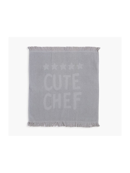 Nef-Nef Homeware Bamb.cute Chef Чаена Кърпа от 100% Памук в Екрю Цвят 50x50см