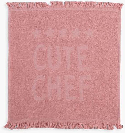 Nef-Nef Homeware Bamb.cute Chef Tea Towel Made of 100% Cotton in Ecru Colour 50x50cm