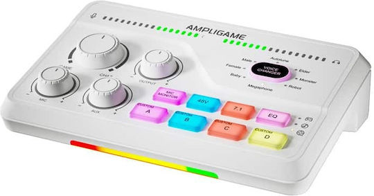 Fifine Stream Audio Controller mixer SC8W RGB για PC
