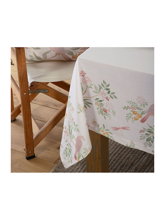 Nef-Nef Homeware Cotton Tablecloth Dreamel Ecru 140x240cm