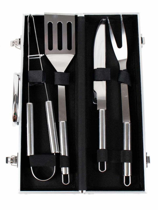 Set Accesorii Grătar 4 Piese Cutie Aluminiu 4068