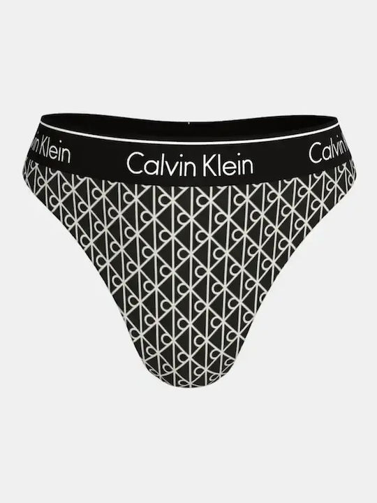 Bikinihosen Slip Hohe Taille Schwarze