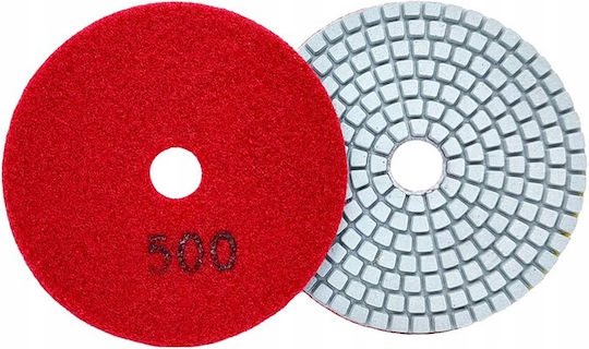 Set 10 Discuri Diamantate De Șlefuire Polizare Zola 80 Mm Diametru 500 Granulație Fixare Velcro Plăci Piatră Ceramică Marmură Plăci Acoperiș Teracotă Utilizare Uscată Și Umedă Roșii