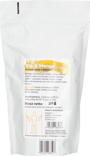Long Man Tea Loose Black Tea Black Mango Refill Pack 100 G