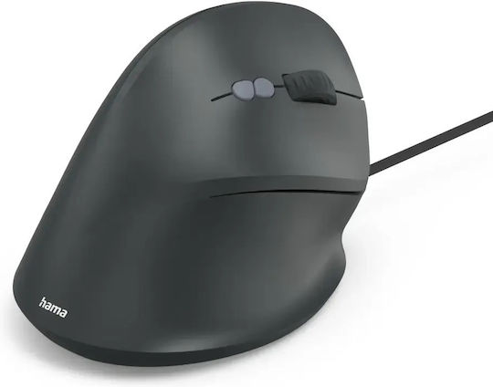 HAMA ECM-500 Verkabelte Ergonomische Maus Schwarz