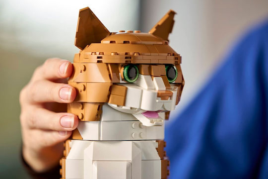 LEGO Ideas Pisică Portocalie pentru 18+ Ani 1755 Bucăți