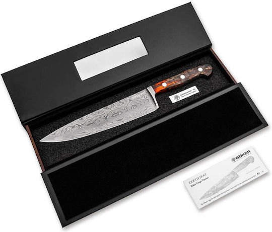 Boker Fuego Chef Knife Made of Damascus Steel Boker Fuego Chef Knife Made of Damascus Steel