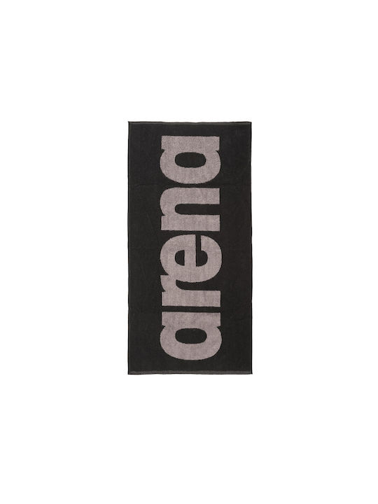 Arena Gym Soft Cotton Black Gym Towel 100x50cm