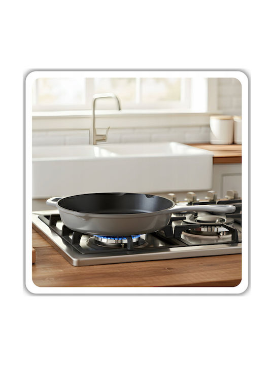 Atusa Cast Iron Pan with Enamel Coating 26cm