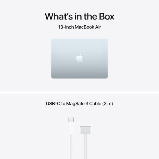 Apple MacBook Air 13.6" IPS Retina Display (M5-10-Core/16GB/512GB SSD/8-Core GPU) Sky Blue (UK Keyboard)