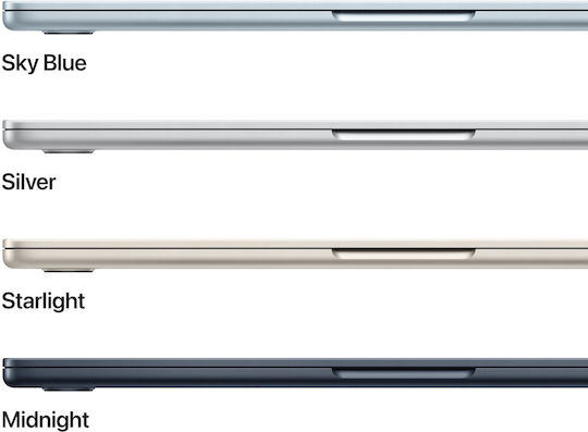 Apple MacBook Air 15.3" IPS Retina Display (M5-10-Core/16GB/512GB SSD/10-Core GPU) Midnight (UK Keyboard)