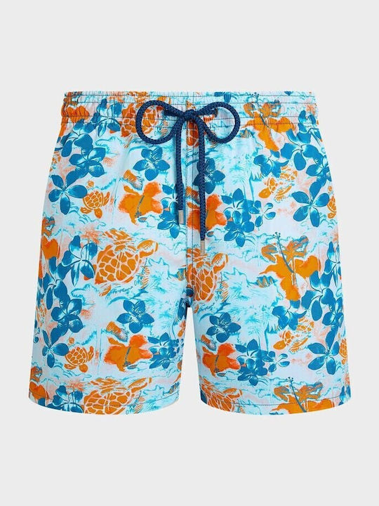 Men's Swimwear Shorts Light Blue Floral