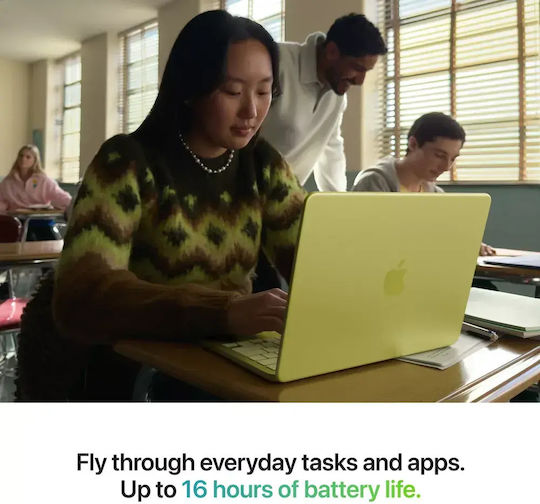 Apple MacBook Neo 13" IPS Retina Display (A18 Pro-6‑Core/8GB/256GB SSD/5‑Core GPU) Citrus (International English Keyboard)