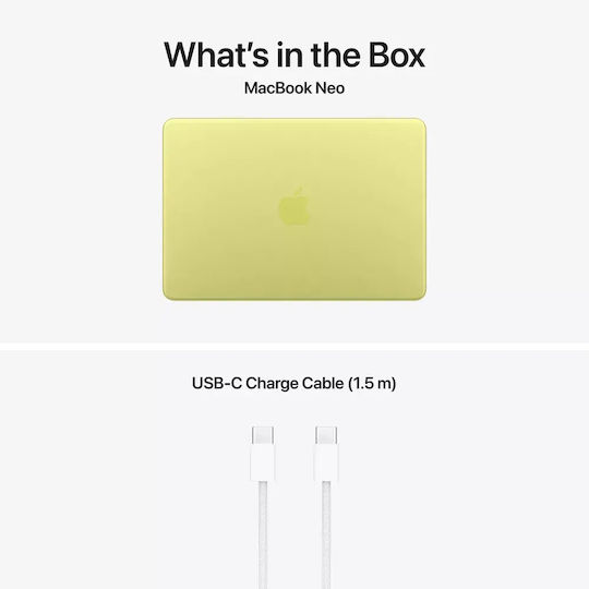 Apple MacBook Neo 13" IPS Retina Display (A18 Pro-6‑Core/8GB/256GB SSD/5‑Core GPU) Citrus (International English Keyboard)